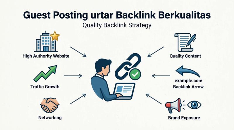 Guest Posting sebagai Strategi Mendapatkan Backlink Berkualitas