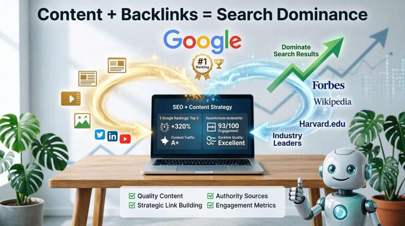 Backlink SEO dan Content Marketing: Kombinasi Ampuh untuk Mendominasi Hasil Pencarian Google